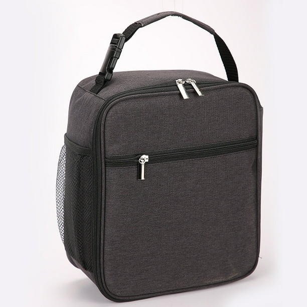 Caja de almuerzo Bolsa de almuerzo aislada lonchera para adultos loncheras compactas y de moda para hombres mujeres ninos gris oscuro Sincero Ropa Walmart en linea