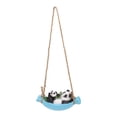 thumbnail image 2 of Garden Resin Animal, Exquisite Workmanship Cute Swing Panda Statue Weather Resistant Simulation  for Lawn, 2 of 7