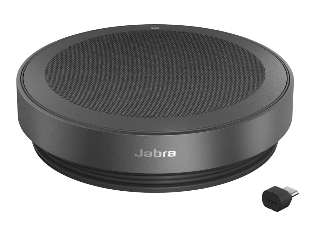 Jabra Speak2 75 MS Teams - Link 380c, Dark Grey Portable Speaker for Music and Calls Dark Grey