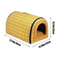 thumbnail image 3 of Removable Washable Dog Cat Kennel Pet House Wiht Zipper Double Sided Pet Bed For Warmth And Coolness Dualpurpose Pet Mat Full Or Half Dog Pet Sleeping Mat Dog Cat House, 3 of 6