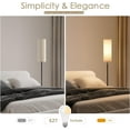 thumbnail image 2 of CAALOGT Floor Lamp, Modern Standing Lamp with 3 Color Temperatures, Foot Switch, for Living Room, Bedroom (9W LED Bulb ), 2 of 7