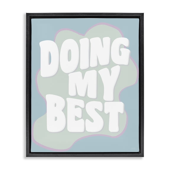 Stupell Industries Eclectic Black Floating Frame Canvas Art, 17 x 21, by Natalie Carpentieri