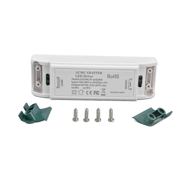 Controlador LED con protección contra cortocircuitos y sobrecorriente, ligero y portátil, de corriente constante, AC100-240V.