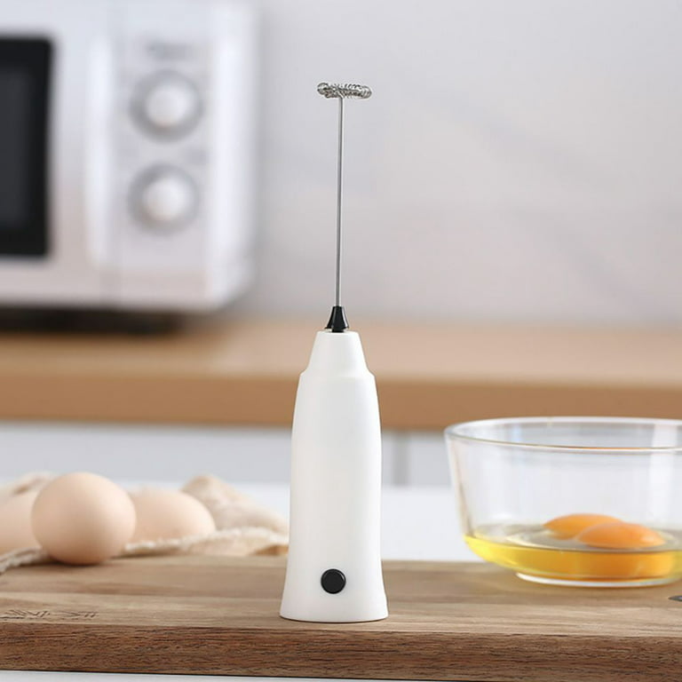 Milk Coffee Frother Handheld Foamer Whisk Mixer Stirrer Electric Mini Egg  Beater Black
