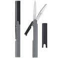thumbnail image 2 of PLUS Pen Style Compact Twiggy Scissors with Cover 2-Pack Charcoal, 2 of 2