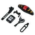 thumbnail image 1 of Luz trasera para bicicleta con intermitentes, recargable por USB, LED ultrabrillante, advertencia de seguridad, luces de freno inalámbricas, 1 of 5