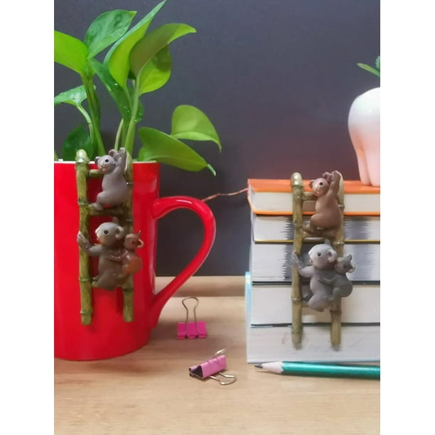 Laideyi Pot Huggers Animals 2PCS Koala Plant Pot Edge Decor Outdoor Animal Pot Huggers Flower Pots and Vases Hugger Plant Accessories for Miniature Fairy Garden gently Laideyi Pot Huggers Animals 2PCS Koala Plant Pot Edge Decor Outdoor Animal Pot Huggers Flower Pots and Vases Hugger Plant Accessories for Miniature Fairy Garden gently