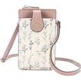 thumbnail image 1 of Bolso bandolera pequeño para teléfono móvil para mujer, bolso cruzado con estampado floral, cartera, 1 of 6