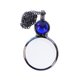 thumbnail image 1 of Collar de lupa Lente de lupa óptica con colgante de cuentas de cristal de la suerte vintage para lectura de biblioteca Impresión fina Zoom Aumento de joyería de visión (azul) WD.WDQZL Hogar, 1 of 6