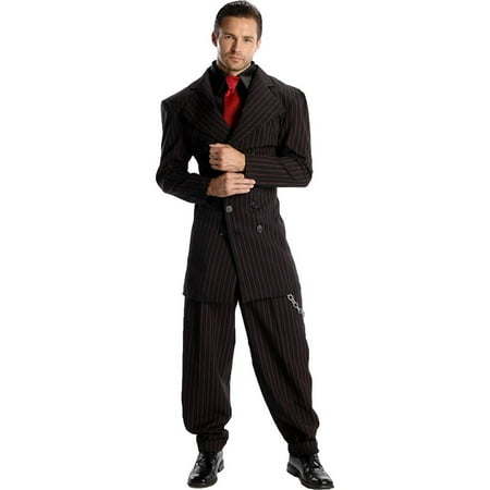Black & Red Zoot Suit Adult Costume
