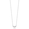 thumbnail image 2 of Sterling Silver Rhodium-Plated 18In Bow Necklace Made In Thailand qg4390-16, 2 of 5