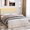 Beige QUEEN, variant on Luku Bed Frame with Charging Station and LED Lights, Upholstered Bed Frame with Adjustable Headboard, Heavy Duty Wood Slats, No Box Spring Needed, Easy Assembly
