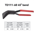 thumbnail image 6 of Hand Seamers Sheet Metal Tools Metal Bending Pliers for Bending and Flattening Sheet Metal TD111-60, 6 of 6
