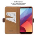 thumbnail image 3 of LG G6 Case, Mignova G6 Wallet Case Genuine Premium Leather Case (Magnetic Closure) (Card Holder) with Stand Flip for LG G6 2017 Release (Dark Brown), 3 of 6