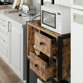 thumbnail image 4 of Tookss Bakers Rack with Power Outlet, Industrial Microwave Oven Stand with Shelves, Kitchen Sideboard Buffet Cabinet with 2 Drawer, 5-Tier Kitchen Bakers Rack Rustic Brown, 4 of 10
