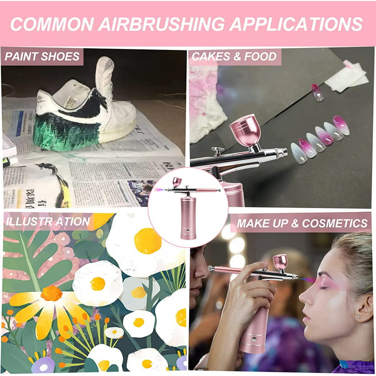  Nabowner Airbrush Kit, Cordless Airbrush Kit, Airbrush for  Nails, 22PSI Portable Airbrush Kit for Makeup,Cake Decor (Emerald)… : Arts,  Crafts & Sewing