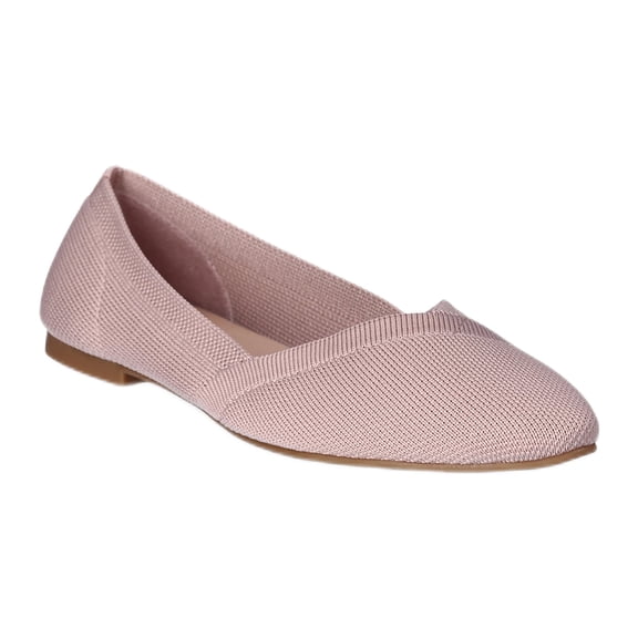 Time and Tru Women's Knit Ballet Flats