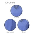 thumbnail image 2 of Dagacci Medical Uniform 4-Way Stretch Y-Neck Scrub Set, 2 of 3