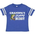 thumbnail image 3 of Inktastic Grandpa's Fishing Buddy with White Text Boys Toddler T-Shirt, 3 of 5