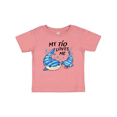 

Inktastic My Tío Loves Me- whale shark Gift Baby Boy or Baby Girl T-Shirt