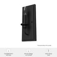thumbnail image 7 of Hunter - Southcrest 1-light Matte Black, Small Sconce Light, Dimmable, Casual Style, for Bedrooms, Kitchens, Dining, Living Rooms - 19640, 7 of 7