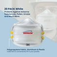 thumbnail image 4 of Northlight Pack of 20 White Disposable Gerson Niosh Certified N95 Face Masks, 4 of 5