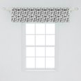 thumbnail image 2 of Ambesonne Modern Window Valance, Circus Magician Theme, 54" X 12", Black and White, 2 of 3