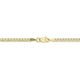 thumbnail image 3 of 10k 2.5mm Semi-Solid Curb Link Chain in 10k Yellow Gold, 3 of 3
