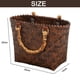 thumbnail image 2 of Bolso de mano grande de paja para mujer, estilo retro, con tiras de bambú, para playa, tejido a mano, elegante, para viaje, 2 of 6