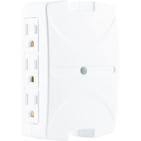 Multi Outlet - Philips 6-Outlet Wall Adapter, Side-Access Outlets, SPS1060T/17