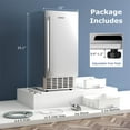 thumbnail image 2 of Costway Under Counter Nugget Ice Maker with Self-Cleaning 80 lbs/Day 24H Timer LCD Control, 2 of 10