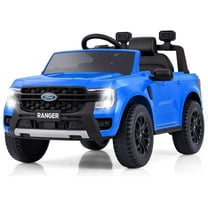 Licensed Ford Ranger Ride on Car for Kids by OLAKIDS, 12V Electric Vehicle with Remote Control, Toddlers Battery Powered Toy Gift with 2 Speeds, Wheels Suspension, Storage Space, Bluetooth USB