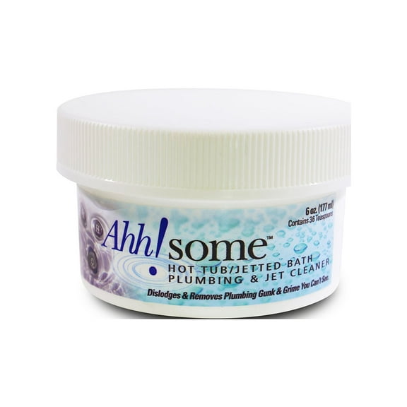 Ahh-Some- Hot Tub Cleaner, Clean Pipes & Jets Gunk Build Up | Clear & Soften Water For Jetted Tub or Swim Spa | Top Water Clarifier 6 oz