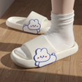 thumbnail image 1 of Zapatillas de mujer con grafiti, zapatos de verano con dibujos animados, zapatillas de exterior de EVA para mujer, zapatillas antideslizantes de suela gruesa suave para piscina, zapatillas de casa para interiores Tan Jianjun unisex, 1 of 2
