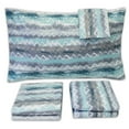 thumbnail image 5 of Summerset Green Zig Zag Printed 4-Piece 1500 Supreme Collection Sheet Set King, 5 of 6