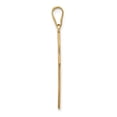 thumbnail image 2 of Real 14kt Yellow Gold Etched Floral Cross Pendant; for Adults and Teens; for Women and Men, 2 of 4