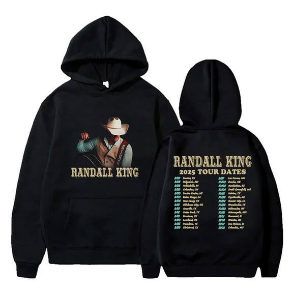 Randall King 2025 Tour Hoodies Cosplay Women Men Fashion Long Sleeve Hooded Sweatshirts