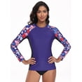 thumbnail image 6 of Sociala Rash Guard for Women Long Sleeve Swim Shirt Sun Protection Swimsuit Swim Top, 6 of 8