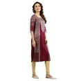 thumbnail image 4 of Aurelia Women'S Rayon Straight Fit Kurta (19Aua10797-500649_Pink_Small), 4 of 6
