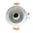thumbnail image 5 of STP GOODS Acorn Nickel-Plated Wood-Burning Samovar 2.7 Qt (2.5 L) Wood-Fired Coal Samovar Brass Tea Maker Tin Coated Tea Kettle Tea Pot Water Heater for Camping Hiking Hunting Outdoor in Silver Color, 5 of 6