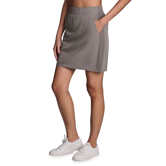 RBX Active Women's Long Length Ribbed Side Quick Dry Skort with Pockets