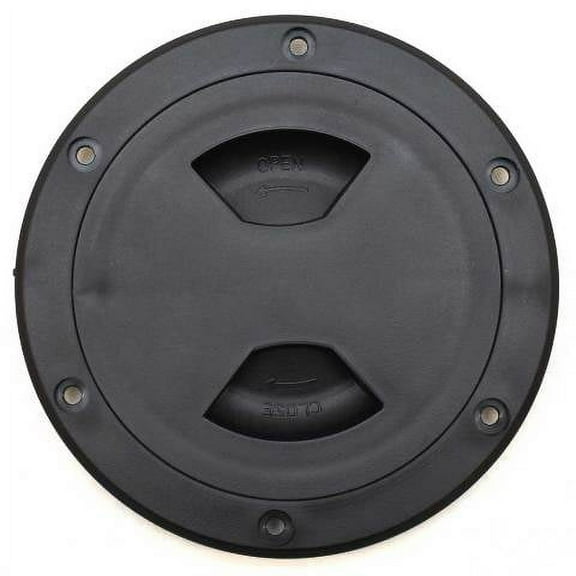 IPS Boat Deck Access Plate W-AP-4BKTPT | Twist Out 4 Inch Black