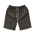 thumbnail image 2 of Joernso Men Summer Shorts Elastic Waist Adjustable Drawstrings Casual Shorts with Pockets Printing Wide Leg Beach Shorts Streetwear, 2 of 8