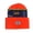 Orange/Jet Black, variant on Workwear Men's Soft and Warm One Size Fold Up Cuff 2pk Beanie (Jet Black)