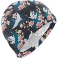 thumbnail image 1 of FYBTO Swimming Cap Crane Japanese Magnolia Unisex Adult FYBTO Polyester, 1 of 4