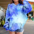 thumbnail image 2 of Mercatoo Cute Tie Dye Cotton Hoodies for Teen Girls Fleece Warm Pullover Hoodie Long Sleeve Trendy Gradient Color Sweatshirts, 2 of 8