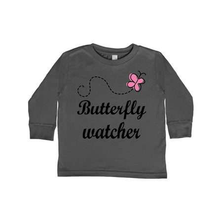 

Inktastic Butterfly Watcher Gift Toddler Toddler Girl Long Sleeve T-Shirt