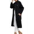 thumbnail image 2 of VKWEAR Cotton, Long Casual Maxi Length Denim Coat (Women's), 2 of 4