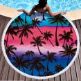 thumbnail image 4 of JingChun Round Printed Beach Towel Microfiber Shawl Beach Towel Beach Mat, Beach Towels Oversized Sand Free Quick Dry Hippie Boho Circle Bath Towel Absorbent Bohemian Beach, 4 of 6