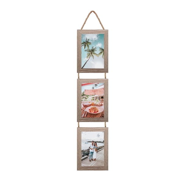 4x6 Gray Picture Frame Collage Set for Wall Hanging